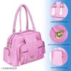 Loriox Trendy Shoulder Bag for Women,Pink Fashion