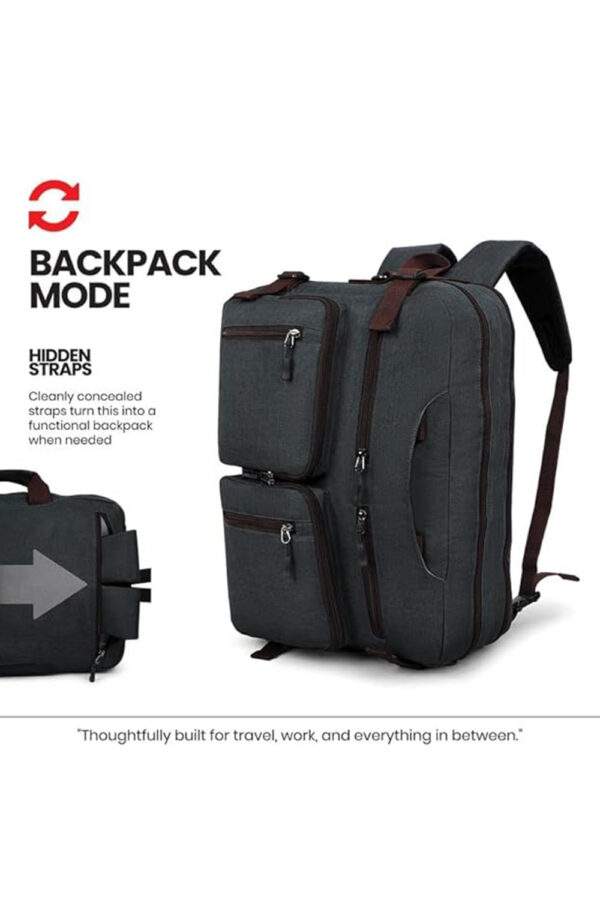 FATMUG Laptop Bag For Men - Convertible Backpack For Office And Travel (Multi Colour - Oxford Fabric) - Image 6