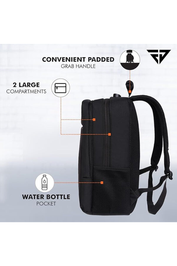 FUR JADEN Anti Theft Number Lock Backpack Bag with 15.6 Inch Laptop Compartment, USB Charging Port & Organizer Pocket for Men Women Boys Girls - Image 5