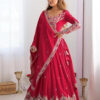 Fashion Silk Embroidery Designer Lehenga Choli Set For Women Party| latest Bridal Stylish Design Wedding Lehenga Choli For Women (Free Size)