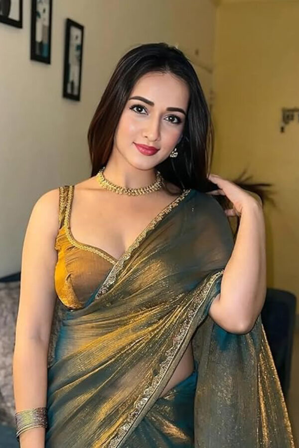 Sidhidata Women's Soft Zimmy Choo Fandy Silk Saree With Hand Work Lace Boarder & Comes With Unstitched Blouse Piece (Chhaava) - Image 3