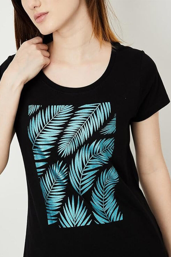 Max Women's Cotton Regular Fit Graphic Printed T-shirt - Pack of 2 - Image 3