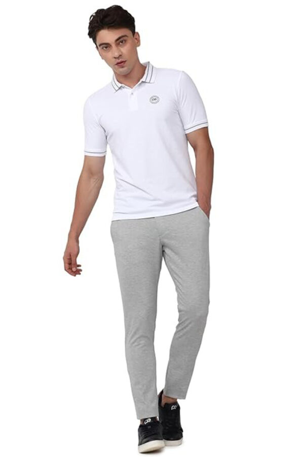 Peter England Men's Regular Fit Insignia Half Sleeve Polo T-Shirt | Cotton Rich | Premium Pique Weave - Image 4