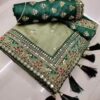 Women’s Designer Party Wear Rangoli Silk Saree with Sequins Embroidery & Blouse