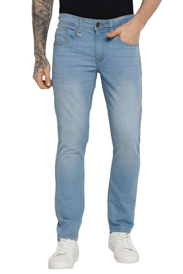 Red Chief Men’s Light Blue Denim Jeans | Cotton | Regular Fit | Casual Wear | JNS 04 (O-8560161) - Image 3