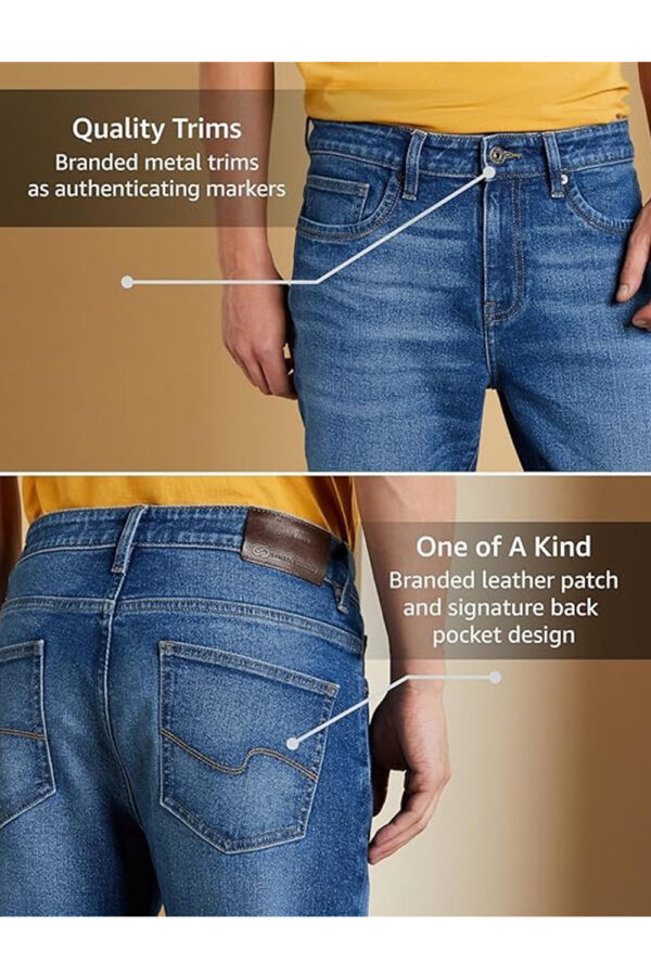 Symbol Premium Men's Cotton Stretch Jeans (Regular Fit) - Image 4