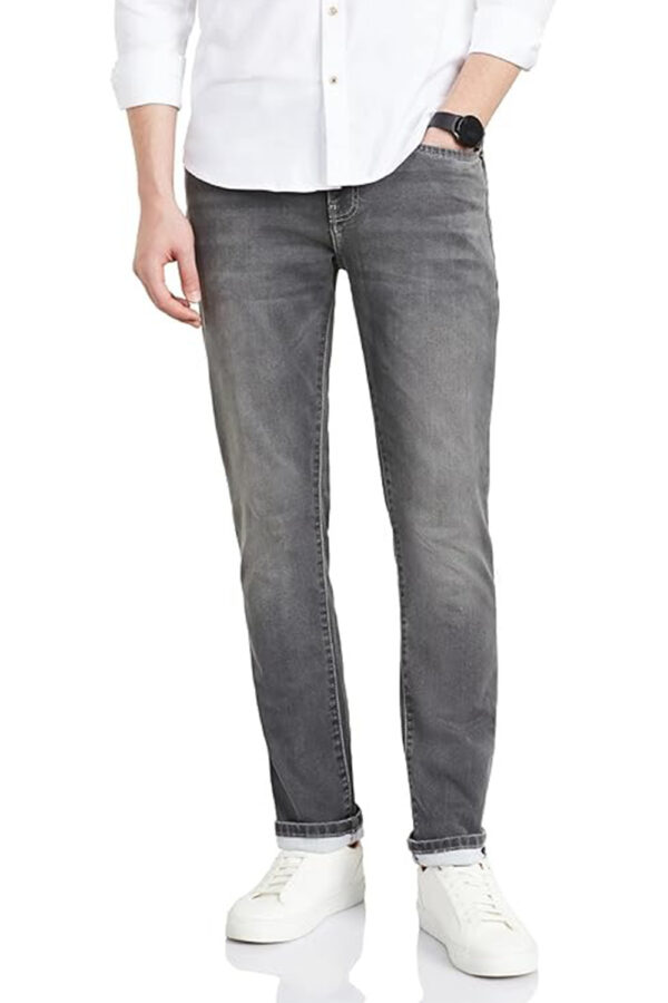 Symbol Premium Men's Slim Fit Stretchable Jeans | Casual Denim | Cotton Stretch | Fashion Shades of Black & Blue (Available in Plus Size) - Image 2