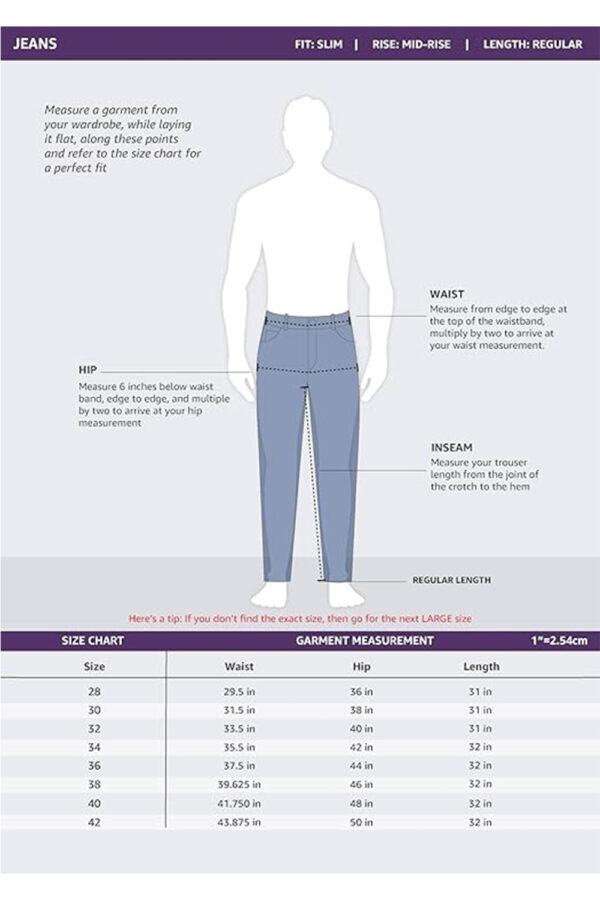 Symbol Premium Men's Slim Fit Stretchable Jeans | Casual Denim | Cotton Stretch | Fashion Shades of Black & Blue (Available in Plus Size) - Image 6