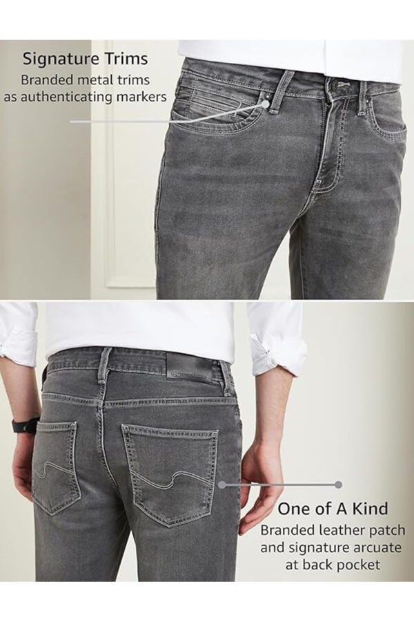 Symbol Premium Men's Slim Fit Stretchable Jeans | Casual Denim | Cotton Stretch | Fashion Shades of Black & Blue (Available in Plus Size) - Image 3