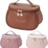 Professional Leather Makeup Bag Organizer
