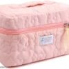 Luxury Quilted Makeup Bag for Women